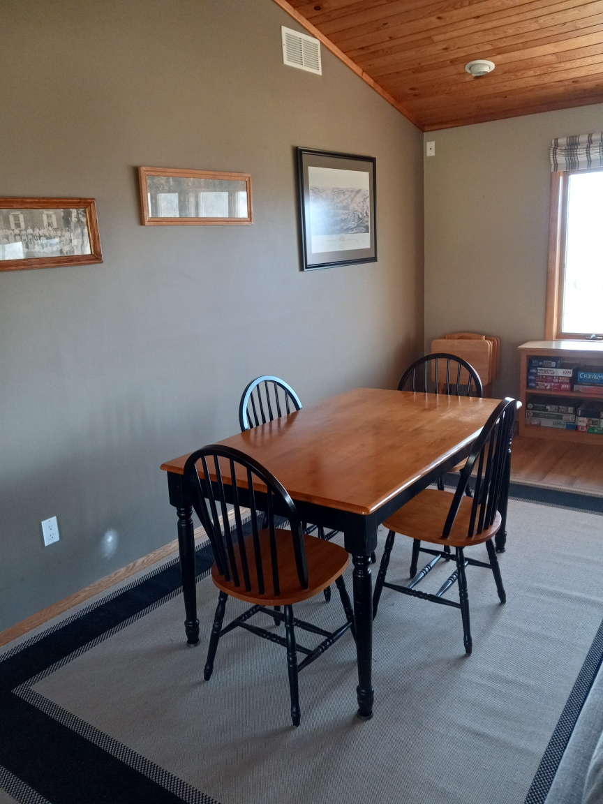 Game area.  Books, crayons and paper, jigsaw puzzles, board-games on site. 